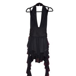 DRAFT-Dolls Kill Current Mood Black Countdown Kisses Mini Dress Medium NWT